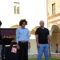 Foto Nicoloro G.  10-11-12/09/2014   Ravenna     Quarta edizione di " Dante 2021 ", manifestazione che tra incontri, dibattiti, spettacoli, musica intende continuare il percorso di avvicinamento al VII centenario della morte de Sommo Poeta. nella foto studenti egiziani dell' Università del Cairo che hanno interpretato Dante.