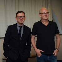 Foto Nicoloro G.  25/06/2015  Milano    Quarta serata della sedicesima edizione de " La Milanesiana ". nella foto gli scrittori David Nicholls, a sinistra, e il tedesco Herman Koch.