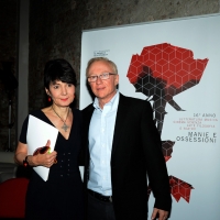 Foto Nicoloro G.  22/06/2015  Milano   Si è aperta ufficialmente la sedicesima edizione de \" La Milanesiana \". nella foto lo scrittore David Grossman ed Elisabetta Sgarbi.