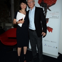 Foto Nicoloro G.  22/06/2015  Milano   Si è aperta ufficialmente la sedicesima edizione de " La Milanesiana ". nella foto lo scrittore David Grossman ed Elisabetta Sgarbi.