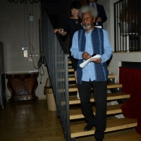 Foto Nicoloro G.  27/06/2015  Milano    Sesta serata della sedicesima edizione de \" La Milanesiana \" che ha per titolo \" Manie e ossessioni \". nella foto il premio Nobel Wole Soyinka.