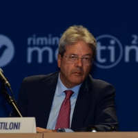 Foto Nicoloro G.   24/08/2015    Rimini    Quinta giornata dell' edizione 2015 del Meeting di C.L. dal titolo ' Di che è mancanza questa mancanza, cuore, che a un tratto ne sei pieno ? '. nella foto il ministro Paolo Gentiloni.