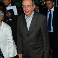 Foto Nicoloro G.   26/08/2015    Rimini    Settima ed ultima giornata dell' edizione 2015 del Meeting di C.L. dal titolo ' Di che è mancanza questa mancanza, cuore, che a un tratto ne sei pieno ? '. nella foto il ministro Pier Carlo Padoan che ha partecipato al dibattito sul tema ' Italia: una ripresa possibile !'.