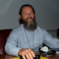 Foto Nicoloro G.   22/08/2015    Rimini  Terza giornata dell\' edizione 2015 del Meeting di C.L. dal titolo \' Di che è mancanza questa mancanza, cuore, che a un tratto ne sei pieno ? \'. nella foto Andrey Yurevich, architetto capo della Chiesa Ortodossa Russa, che ha partecipato all\' incontro sul tema \' L\' Io espressione di autenticita\': il Design sintesi di storia e cultura \'.