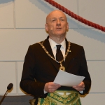 Foto Nicoloro G.   05/04/2019   Rimini   Edizione 2019 della Grande Loggia del GOI ( Grande Oriente d' Italia ) dal titolo ' Tra Cielo e Terra '. nella foto il Gran Maestro Stefano Bisi durante la sua allocuzione.