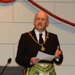 Foto Nicoloro G.   05/04/2019   Rimini   Edizione 2019 della Grande Loggia del GOI ( Grande Oriente d' Italia ) dal titolo ' Tra Cielo e Terra '. nella foto il Gran Maestro Stefano Bisi durante la sua allocuzione.