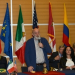 Foto Nicoloro G.   06/04/2019   Rimini     Seconda giornata dell' edizione 2019 della Grande Loggia del GOI ( Grande Oriente d' Italia ) dal titolo ' Tra Cielo e Terra '. nella foto il giornalista Toni Capuozzo che ha presentato il suo libro ' La culla del Terrore ' durante i lavori dell' Ordine DeMolay, organizzazione di giovani tra i 12 e i 21 anni educati secondo i principi della cavalleria templare.
