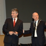 06/04/2019   Rimini     Seconda giornata dell' edizione 2019 della Grande Loggia del GOI ( Grande Oriente d' Italia ) dal titolo ' Tra Cielo e Terra '. nella foto l' astronauta Paolo Nespoli e il Gran Maestro Stefano Bisi.