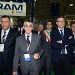 Foto Nicoloro G.   27/03/2019   Ravenna   XIV edizione dell\' OMC - Offshore Mediterranean Conference -. nella foto da sinistra, Abed Ezz El Regal, a.d. EGPC, il presidente OMC Innocenzo Titone e il sottosegretario Giancarlo Giorgetti.