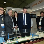 27/03/2019   Ravenna   XIV edizione dell' OMC - Offshore Mediterranean Conference -. nella foto da sinistra Innocenzo Titone, presidente OCM, Stefano Cao a.d. Saipem e il sottosegretario Giancarlo Giorgetti.