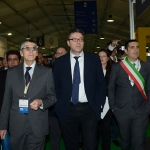 Foto Nicoloro G.   27/03/2019   Ravenna   XIV edizione dell' OMC - Offshore Mediterranean Conference -. nella foto da sinistra il presidente OMC Innocenzo Titone, il sottosegretario Giancarlo Giorgetti e il sindaco di Ravenna Michele de Pascale.