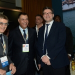 27/03/2019   Ravenna   XIV edizione dell' OMC - Offshore Mediterranean Conference -. nella foto da sinistra Innocenzo Titone, presidentre OMC, l' a.d. di EGPC Abed Ezz El Regal e il sottosegretario Giancarlo Giorgetti.
