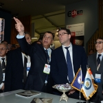 Foto Nicoloro G.   27/03/2019   Ravenna   XIV edizione dell' OMC - Offshore Mediterranean Conference -. nella foto il sottosegretario Giancarlo Giorgetti visita lo stand dell' Egitto guidato dall' a.d. di EGPC Abed Ezz El Regal.