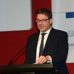Foto Nicoloro G.   27/03/2019   Ravenna   XIV edizione dell' OMC - Offshore Mediterranean Conference -. nella foto il sottosegretario Giancarlo Giorgetti.