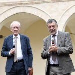 Foto Nicoloro G.   04/09/2021   Ravenna   Apertura ufficiale del Festival Dante 2021 nell' ambito delle Celebrazioni del 700° anniversario della morte del Sommo Poeta. nella foto a sinistra Ernesto Giuseppe Alfieri, presidente Fondazione Cassa Risparmio Ravenna, e Domenico De Martino direttore artistico Dante 2021.
