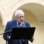 Foto Nicoloro G.   04/09/2021   Ravenna   Apertura ufficiale del Festival Dante 2021 nell' ambito delle Celebrazioni del 700° anniversario della morte del Sommo Poeta. nella foto Francesco Sabatini linguista e presidente onorario dell' Accademia della Crusca.