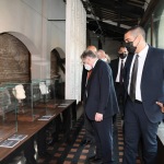 Foto Nicoloro G.   11/09/2021   Ravenna   Intervento del governatore della Banca d' Italia al Festival Dante 2021. nell' ambito delle Celebrazioni del 700° anniversario della morte del Sommo Poeta. nella foto il governatore della Banca d' Italia Ignazio Visco in visita al Museo Dante.