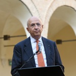 Foto Nicoloro G.   11/09/2021   Ravenna   Intervento del governatore della Banca d' Italia al Festival Dante 2021, nell' ambito delle Celebrazioni del 700° anniversario della morte del Sommo Poeta. nella foto il presidente ABI Antonio Patuelli.