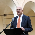 Foto Nicoloro G.   11/09/2021   Ravenna   Intervento del governatore della Banca d' Italia al Festival Dante 2021, nell' ambito delle Celebrazioni del 700° anniversario della morte del Sommo Poeta. nella foto il presidente ABI Antonio Patuelli.