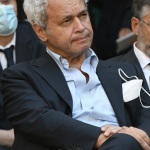 Foto Nicoloro G.   11/09/2021   Ravenna   Intervento del governatore della Banca d' Italia al Festival Dante 2021. nell' ambito delle Celebrazioni del 700° anniversario della morte del Sommo Poeta. nella foto tra il pubblico anche il giornalista Enrico Mentana.