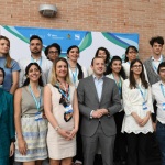 Foto Nicoloro G.   20/05/2022   Ravenna   Seconda giornata conclusiva dell\' edizione 2022 dell\' European Maritime Day, assegnato questa\' anno a Ravenna dalla Commissione europea e che ha per tema \' Economia blu sostenibile per una ripresa del verde \'. nella foto il Commissario europeo Virginijus Sinkevicius con un gruppo di partecipanti.