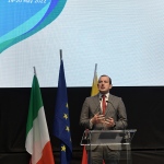 Foto Nicoloro G.   19/05/2022   Ravenna   Edizione 2022 dell' European Maritime Day, assegnato questa' anno a Ravenna dalla Commissione europea e che ha per tema ' Economia blu sostenibile per una ripresa del verde '. nella foto il commissario europo per gli Affari marittimi Virginijus Sinkevicius.