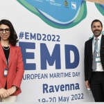 Foto Nicoloro G.   19/05/2022   Ravenna   Edizione 2022 dell\' European Maritime Day, assegnato questa\' anno a Ravenna dalla Commissione europea e che ha per tema \' Economia blu sostenibile per una ripresa del verde \'. nella foto gli assessori Annagiulia Randi e Giacomo Costantini.
