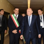 Foto Nicoloro G.   24/10/2023   Ravenna   Edizione 2023 del OMC, Med Energy Conference. nella foto il sindaco di Ravenna Michele de Pascale e il ministro Gilberto Pichetto Fratin.