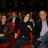 Foto Nicoloro G. 03/03/2012 Milano Congresso del PdL per l’ elezione del coordinatore cittadino. nella foto Daniela Santanche' – Mariastella Gelmini – Roberto Formigoni