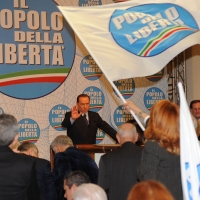Foto Nicoloro G. 03/03/2012 Milano Congresso del PdL per l’ elezione del coordinatore cittadino. nella foto Silvio Berlusconi