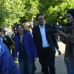 Foto Nicoloro G.   23/05/2025   Ravenna   Chiusura della campagna elettorale del PD per l\' elezione del sindaco. nella foto la segretaria nazionale del PD Elly Schlein con Alessandro Barattoni candidato unico sindaco per il centro sinistra.