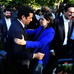 Foto Nicoloro G.   23/05/2025   Ravenna   Chiusura della campagna elettorale del PD per l\' elezione del sindaco. nella foto la segretaria nazionale del PD Elly Schlein con Michele de Pascale, ex sindaco di Ravenna e governatore della regione Emilia-Romagna.