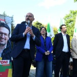 Foto Nicoloro G.   23/05/2025   Ravenna   Chiusura della campagna elettorale del PD per l' elezione del sindaco. nella foto l' intervento del segretario regionale del PD Luigi Tosani.