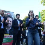 Foto Nicoloro G.   23/05/2025   Ravenna   Chiusura della campagna elettorale del PD per l' elezione del sindaco. nella foto  la segretaria nazionale del PD Elly Schlein.