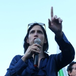 Foto Nicoloro G.   23/05/2025   Ravenna   Chiusura della campagna elettorale del PD per l' elezione del sindaco. nella foto la segretaria nazionale del PD Elly Schlein.