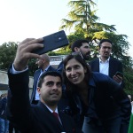 Foto Nicoloro G.   23/05/2025   Ravenna   Chiusura della campagna elettorale del PD per l' elezione del sindaco. nella foto la segretaria nazionale del PD Elly Schlein in un selfie.