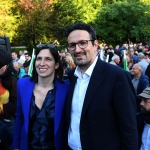 Foto Nicoloro G.   23/05/2025   Ravenna   Chiusura della campagna elettorale del PD per l' elezione del sindaco. nella foto la segretaria nazionale del PD Elly Schlein con Alessandro Barattoni candidato unico sindaco per il centro sinistra.