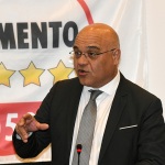 Foto Nicoloro G.  15/11/2024   Ravenna   Chiusura della campagna per le regionali dell' Emilia-Romagna del M5S che appoggia la candidatura del centro-sinistra. nella foto Giuseppe Antoci europarlamentare del M5S.