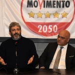 Nicoloro Giuseppe   15/11/2024   Ravenna   Chiusura della campagna per le regionali dell' Emilia-Romagna del M5S che appoggia la candidatura del centro-sinistra. nella foto da sinistra Roberto Fico ex presidente della Camera e Giuseppe Antoci europarlamentare del M5S.