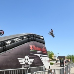 Foto Nicoloro G.  18/05/2024   Ravenna   Esibizione di Freestyle Motocross.   nella foto un momento dell' esibizione.