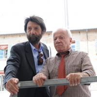 Foto Nicoloro G. 20/05/2011 Faenza (RA) Apertura ufficiale della quarta edizione del ” Festival dell’ Arte Contemporanea ” che si svolge a Faenza dal 20 al 22 maggio e che ha per tema ” Forme della committenza “. nella foto Massimo Cacciari – Achille Bonito Oliva