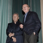 Foto Nicoloro G.   Fusignano ( Ravenna )   04/11/2021   Evento di chiusura della mostra ' Oltre il sogno. L' emozione del calcio totale di Arrigo Sacchi '. Dialogo fra tre allenatori sul calcio di ieri, di oggi e di domani. nella foto Alberto Zaccheroni, a sinistra, e Arrigo Sacchi.