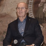 Foto Nicoloro G.   Fusignano ( Ravenna )   04/11/2021   Evento di chiusura della mostra ' Oltre il sogno. L' emozione del calcio totale di Arrigo Sacchi '. Dialogo fra tre allenatori sul calcio di ieri, di oggi e di domani. nella foto Arrigo Sacchi