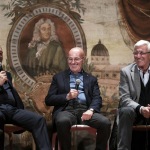 Foto Nicoloro G.   Fusignano ( Ravenna )   04/11/2021   Evento di chiusura della mostra ' Oltre il sogno. L' emozione del calcio totale di Arrigo Sacchi '. Dialogo fra tre allenatori sul calcio di ieri, di oggi e di domani. nella foto da sinistra Alberto Zaccheroni, Arrigo Sacchi e Marcello Lippi.