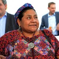 Foto Nicoloro G.  25/06/2015  Milano    Nell\' ambito di Expo 2015 si è svolto un dibattito nel padiglione Austria sul tema \" Foreste, Food and Life \". nella foto il premio Nobel Rigoberta Menchù Tum.