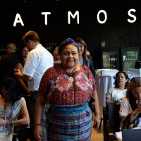 Foto Nicoloro G.  25/06/2015  Milano    Nell\' ambito di Expo 2015 si è svolto un dibattito nel padiglione Austria sul tema \" Foreste, Food and Life \". nella foto il premio Nobel Rigoberta Menchù Tum.