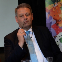 Foto Nicoloro G.  25/06/2015  Milano    Nell' ambito di Expo 2015 si è svolto un dibattito nel padiglione Austria sul tema " Foreste, Food and Life ". nella foto il ministro dell' Agricoltura austriaco Andra Rupprechter.