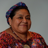 Foto Nicoloro G.  25/06/2015  Milano    Nell' ambito di Expo 2015 si è svolto un dibattito nel padiglione Austria sul tema " Foreste, Food and Life ". nella foto il premio Nobel Rigoberta Menchù Tum.