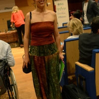 Foto Nicoloro G.  29/06/2015   Milano   Nell' ambito di Expo 2015 un evento organizzato da We- Women for Expo e da Oxfam Italia dal titolo " Io ho visto donne... "', perchè si deve partire dalle donne per abbattere le barriere e battere la povertà. nella foto la scrittrice Pulsatilla.