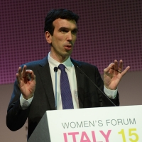 Foto Nicoloro G.  29/06/2015   Milano   Nell' ambito di Expo 2015 un evento organizzato da We- Women for Expo dal titolo " Nurturing a sustainable future "'. nella foto il ministro Maurizio Martina.